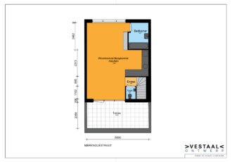 tekening plattegrond Merenquestraat